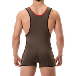 Barcode Berlin Combi Singlet Allan Kaki-Rouge